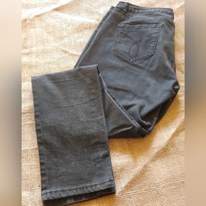 Calvin Klein Black Denim Leggings Size 14